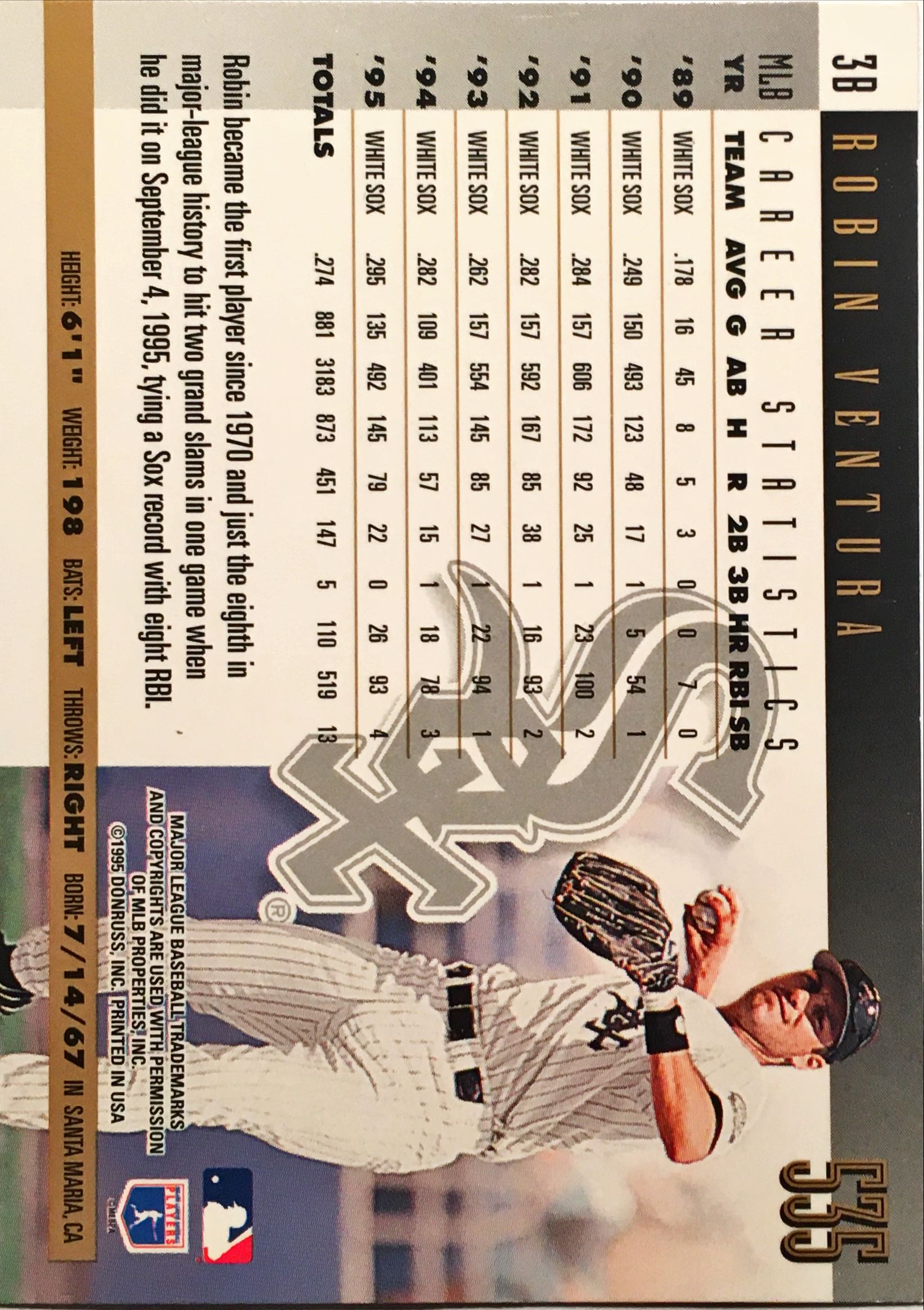 1996 Donruss Press Proofs 535 back image