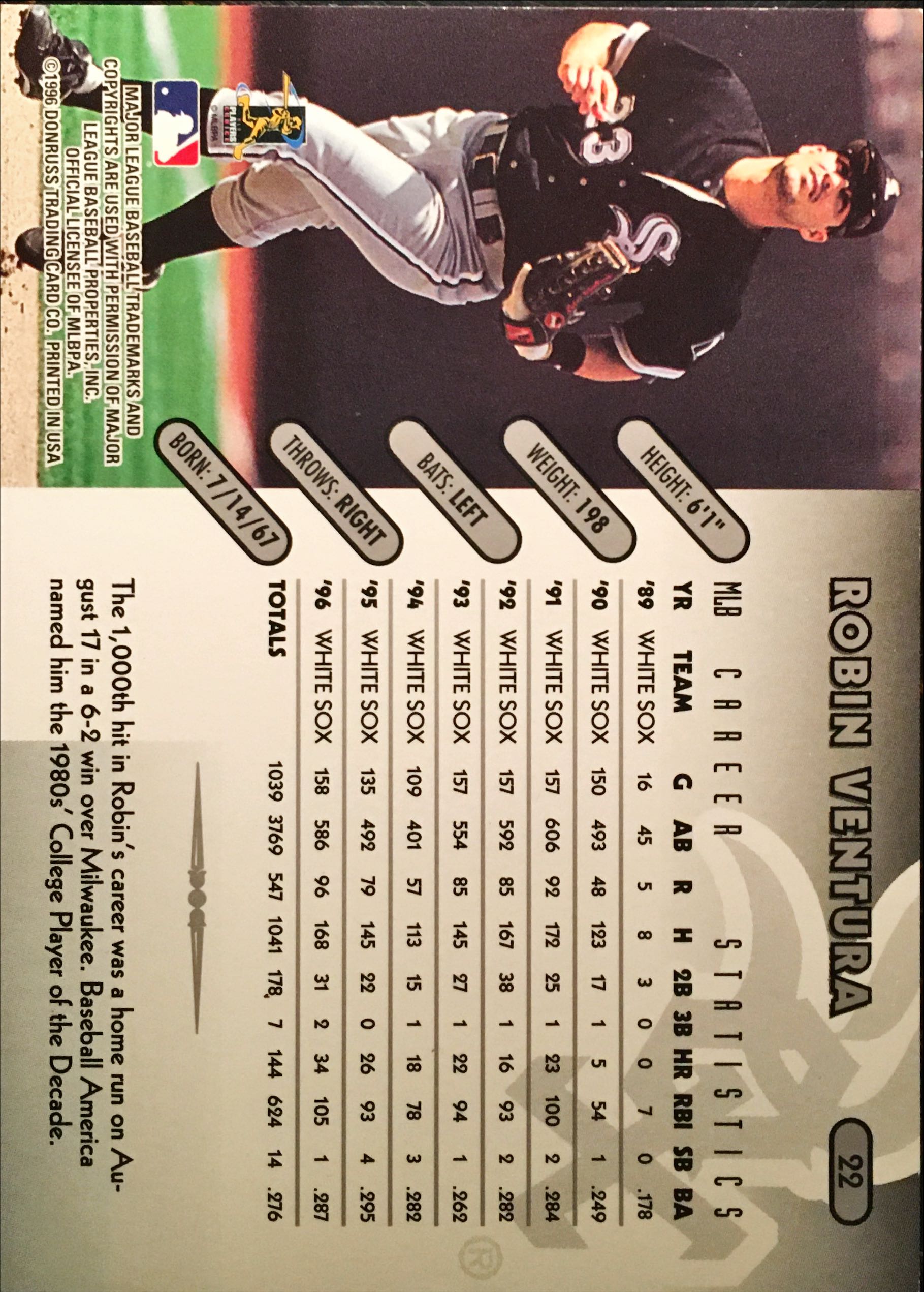 1997 Donruss  22 back image