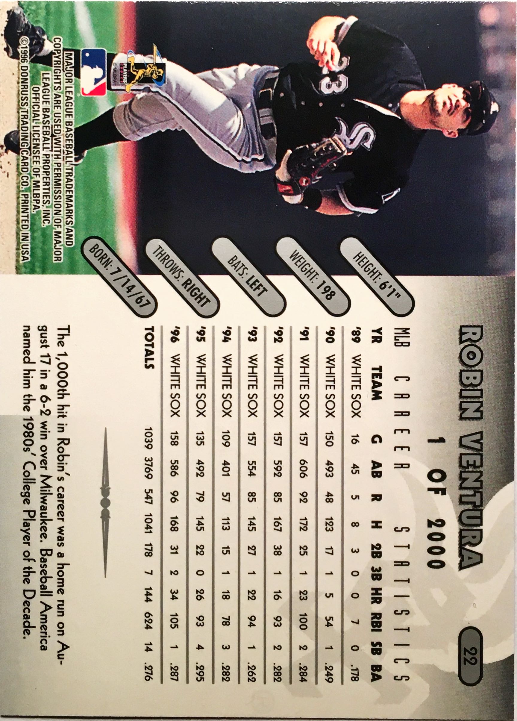 1997 Donruss Silver Press Proofs 22 back image