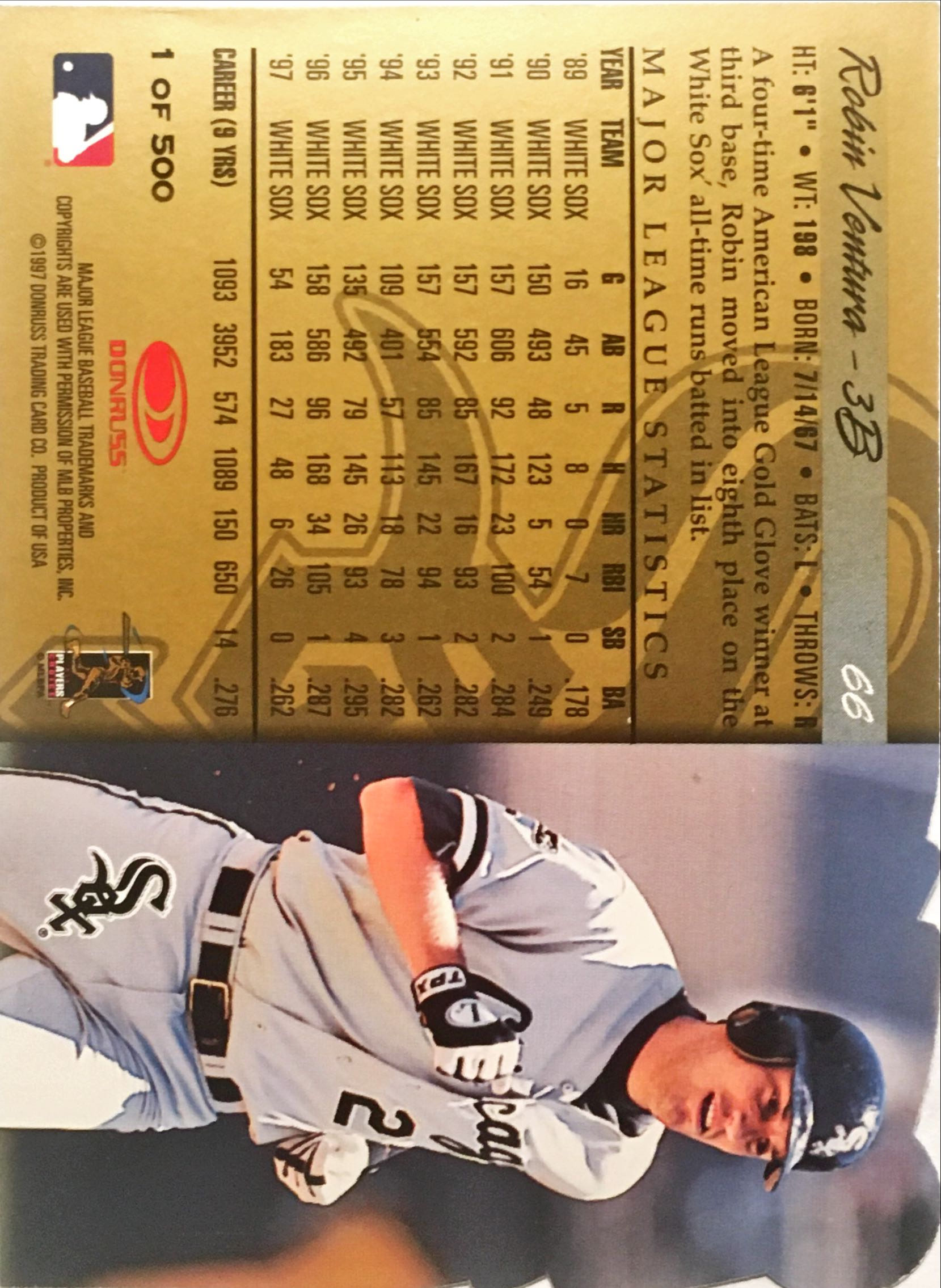 1998 Donruss Gold Press Proofs 66 back image